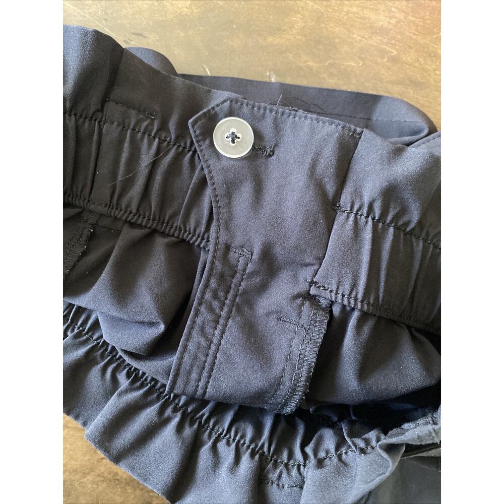 ATHLETA Skyline Short II Belted High Rise Black Paper Bag Stretch Women's Size 0 - Picture 4 of 4